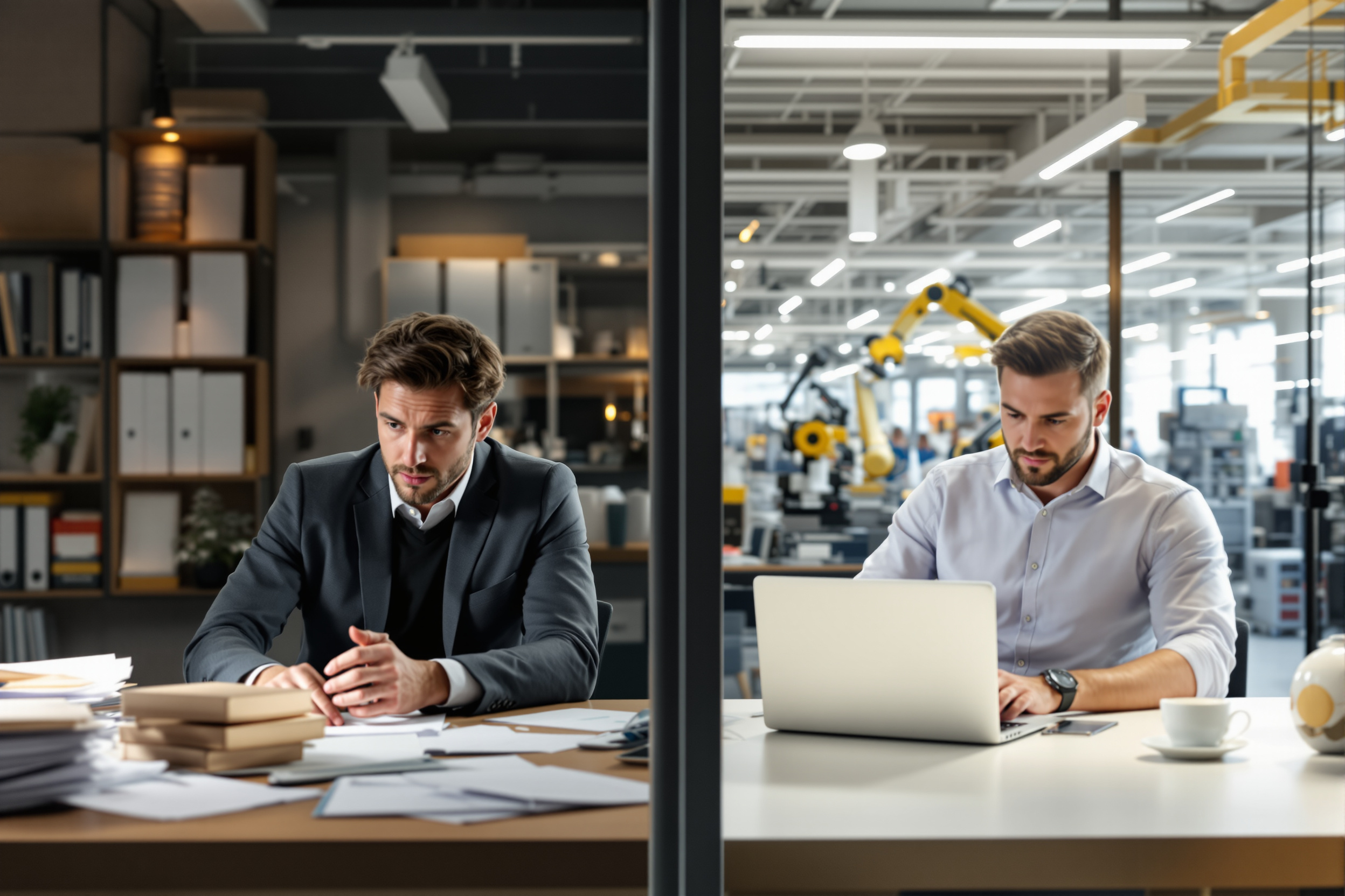 Mitarbeiter im Mittelstand profitieren von Automatisierung, um den Fachkräftemangel zu besiegen.